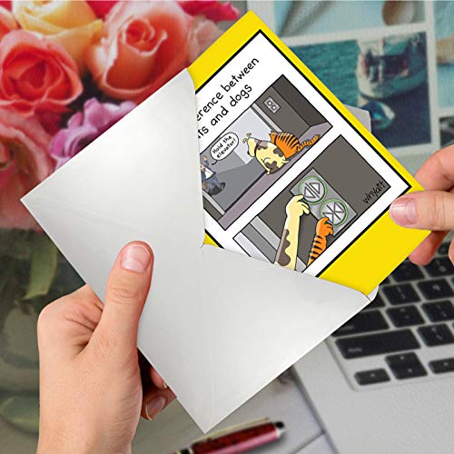 NobleWorks - 1 Funny Card for Happy Birthdays - Hilarious Cartoon Notecard with Envelope, Bday Celebration (Buyer Discretion Advised) - Hold the Elevator C4856BDG