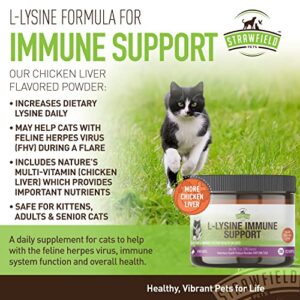 L-Lysine for Cats Supplement Powder Granules for Cat Cold, Sneezing, Congestion, Running Nose, Respiratory, Allergy Relief | Cats & Kittens of All Ages | Cat Health Supplies