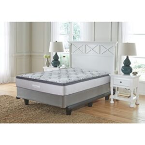 signature design by ashley ,foam, augusta 12 inch eurotop hybrid mattress, certipur-us certified, twin,firm