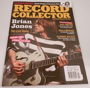 record collector magazine (uk publication) issue 345 january 2008 (brian jones"the lost stone" on cover)[single issue magazine] wear on cover