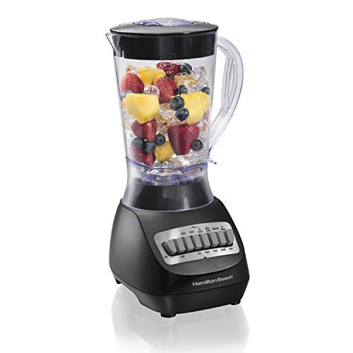 Hamilton Beach 56 Ounce 650W 10 Speed & Pulse Countertop Smoothie Blender, Black