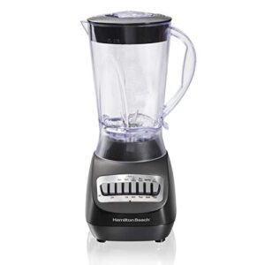 Hamilton Beach 56 Ounce 650W 10 Speed & Pulse Countertop Smoothie Blender, Black