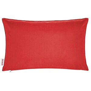 alexandra's secret - outdoor decorative pillow cover (12 x 18 solid, red)