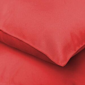 Alexandra's Secret - Outdoor Decorative Pillow Cover (12 x 18 Solid, Red)