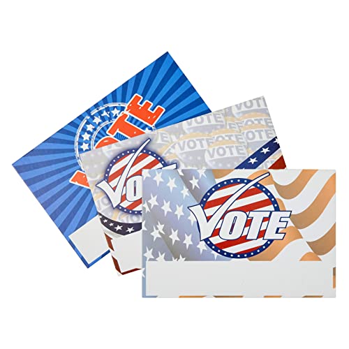 120 Pack Vote Postcards for Election Day, Patriotic Designs for Voting Campaign, 4x6