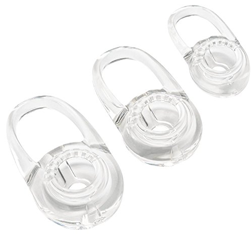 6 Pack Clear Earbuds EarGels Small Medium Large for Discovery 925 975 Wireless Bluetooth Headset Ear Gel Bud Tip Gels Buds Tips Eargel Eartip Earbuds Silicon Headset Replacement (Clear)