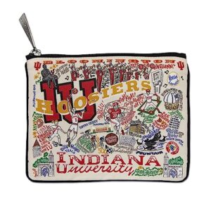 catstudio indiana university collegiate zipper pouch purse | holds your phone, coins, pencils, makeup, dog treats, & tech tools