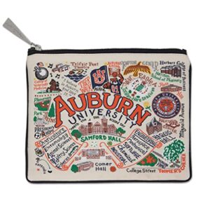 catstudio auburn university collegiate zipper pouch purse | holds your phone, coins, pencils, makeup, dog treats, & tech tools
