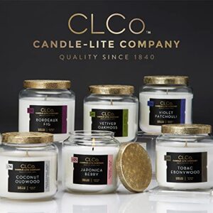 CLCo. by Candle-Lite Company Bordeaux Fig Single-Wick Scented Candle, 14 oz Jar, Off White