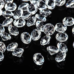 FUTUREPLUSX 10000 PCS Mini Clear Diamonds, 4.5mm Acrylic Crystal Diamond Fillers Wedding Confetti Table Decor