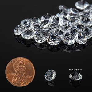 FUTUREPLUSX 10000 PCS Mini Clear Diamonds, 4.5mm Acrylic Crystal Diamond Fillers Wedding Confetti Table Decor