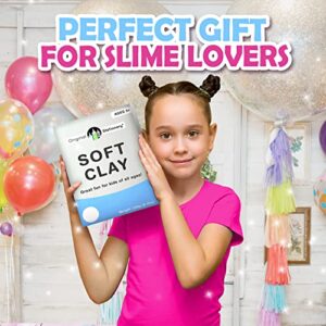 Original Stationery Soft Clay for Slime Supplies - Modeling Clay Art Supplies for Kids - Add to Glue and Shaving Foam to Make Fluffy Butter Slime [230 Grams 9 Ounces Makes +10 slimes