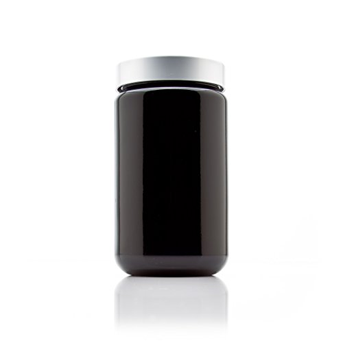 Infinity Jars Silver Collection 400 ml (13.5 fl oz) Tall Black Ultraviolet Screw Top Jar 3-Pack