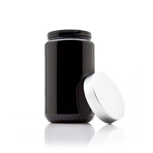 Infinity Jars Silver Collection 400 ml (13.5 fl oz) Tall Black Ultraviolet Screw Top Jar 3-Pack