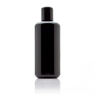 infinity jars 200 ml (6.7 fl oz) black ultraviolet glass easy pour screw top bottle