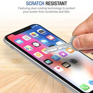 TETHYS Glass Screen Protector Designed for iPhone 11 Pro/iPhone Xs [Edge to Edge Coverage] Full Protection Durable Tempered Glass Compatible iPhone X/XS/11 Pro [Guidance Frame Include] - Pack of 3