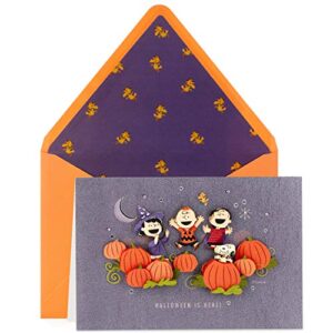 hallmark signature peanuts halloween card