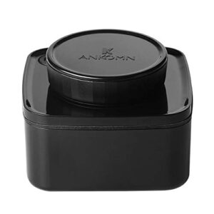 ANKOMN Turn-N-Seal vacuum/airtight moisture prevent storage container perfect for Coffee Teas Rice Nuts Medicine opaque (Black, 0.3quart)