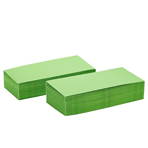 200 Pack Bulk #10 Green Envelopes with Gummed Seal, Business Size for Invitations, Mailing Letters, Checks, Greeting Cards (4-1/8 x 9-1/2 In)