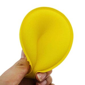 Sunnyglade 12 Pack Wax Applicator Pad 4-inch Super Soft Car Cleaning Yellow Round Car Foam Sponge Foam Applicator Pad, Pack of 12