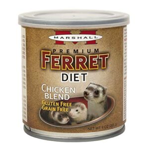 marshall pet prod-food fd-430 new premium ferret diet topper - chicken blend pet-food, 9 oz