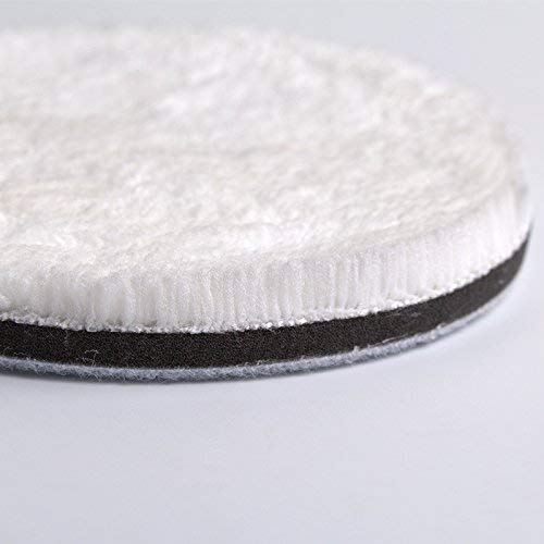 SGCB Ultra Fine DA 5” Microfiber Finishing Disc Pad, Soft Microfiber Wax Removal Pad Hook and Loop Microfiber Polishing Buffing Pad Fit DA Polisher Pneumatic Waxer for Car Paint Waxing Finishing