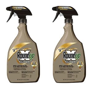roundup 5107300 extended control weed and grass killer plus weed preventer ii ready-to-use trigger spray, 24-ounce (2 pack(24 oz bottles))