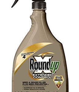 Roundup 5107300 Extended Control Weed and Grass Killer Plus Weed Preventer II Ready-to-Use Trigger Spray, 24-Ounce (2 Pack(24 oz bottles))