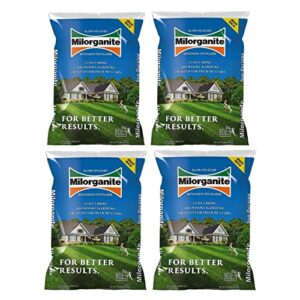 milorganite slow-release nitrogen fertilizer, 32-pound - (4 bags)