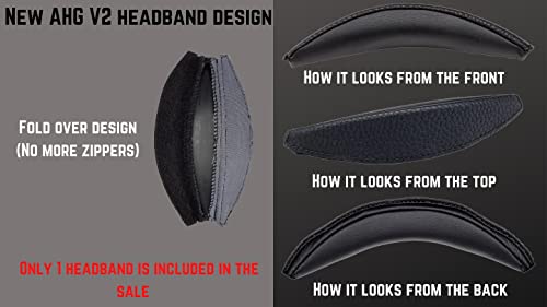 Replacement QC3 Ear Pads/On-Ear Ear Pads and V2 QC3 Headband pad/On-Ear Headband pad Cushion Compatible with Bose QuietComfort 3 (QC3) and Bose On-Ear (OE) Headphones (Black)