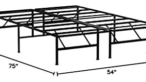 Zinus Callie 14 Inch Classic SmartBase Mattress Foundation / Platform Bed Frame / Box Spring Replacement / Quiet Noise-Free / Under-bed Storage, Full