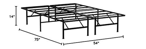 Zinus Callie 14 Inch Classic SmartBase Mattress Foundation / Platform Bed Frame / Box Spring Replacement / Quiet Noise-Free / Under-bed Storage, Full