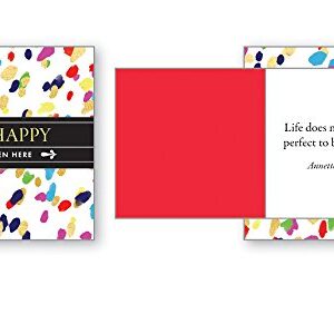 Tiptop Home Pop Open Cards, Believe, BE Happy, Smile, Thank You, Shine, Happy Day, Carpe Diem - Inspirational Greeting Cards - with GB Pen