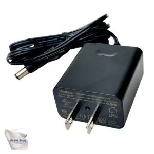 yealink power supply ps5v600us 5v 0.6a - yealink sip phones- t40g, t23g, t21, t21p, t30, t31, t33, t21p-e2, t19, t19p, t19p-e2, w52p, w52h bundle with gtw microfiber cloth