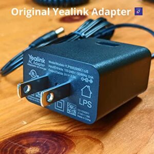 Yealink PS5V2000US Phone Power Supply, for Yealink IP Phones SIP-T29G, T46S T48S,T58A, T58-CAM,T54W, T57W, MP54, MP56 for Teams, GTW Microfiber Cloth