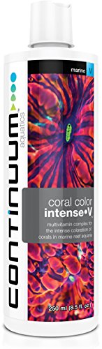 Continuum Aquatics Coral Color Intense-V, multivitamin complex for the intense coloration of corals in marine reef aquaria, 250ml