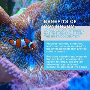 Continuum Aquatics Coral Color Intense-V, multivitamin complex for the intense coloration of corals in marine reef aquaria, 250ml