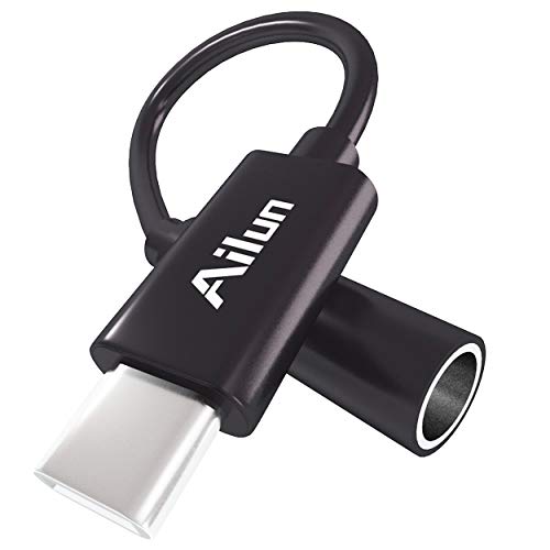 Ailun USB C to 3.5mm Hi-Res Audio Adapter Type C Male to Female Aux Jack Stereo Earphone Headphone Dongle Cable Cord Converter for USB C Devices