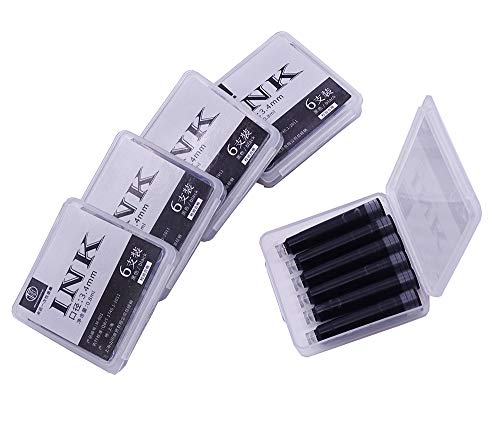 30 PCS Fountain Pen Black Ink Refill Cartridges Suitable for Hongdian Fountain Pen