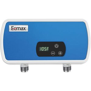 eemax eem24006 electric tankless water heater, 6kw, blue