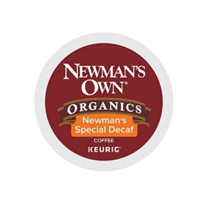 Newman's Own Organics Special Blend Decaf, Single-Serve Keurig K-Cup Pods, Medium Roast Coffee, 24 Count - Pack of 4