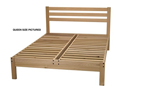 KD Frames Lexington Platform Bed, Queen, Unfinished