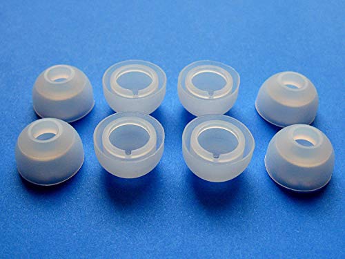 8pcs (CL) Large Size (L) Replacement Adapters Earbuds Eartips Compatible with Motorola S9 S9-HD S10 S10-HD Headphones / Headsets