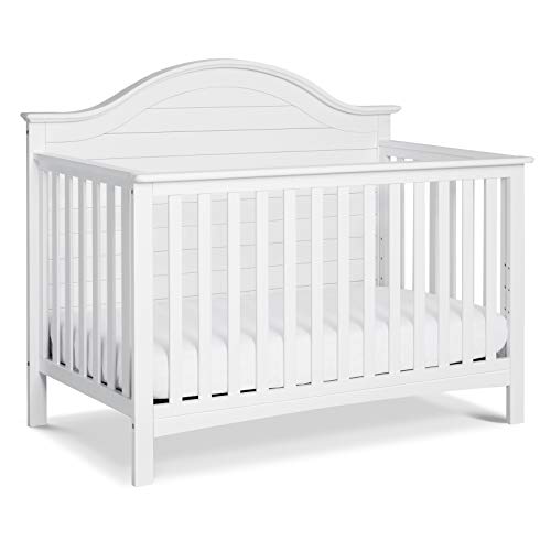 Carter's by DaVinci Nolan 4-in-1 Convertible Crib in White, Greenguard Gold Certified, 1 Count (Pack of 1)