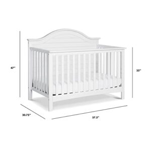 Carter's by DaVinci Nolan 4-in-1 Convertible Crib in White, Greenguard Gold Certified, 1 Count (Pack of 1)