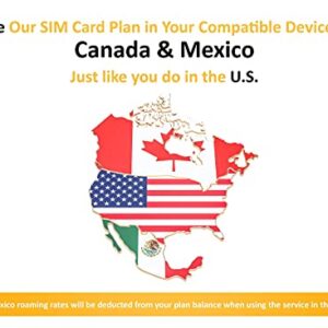 SpeedTalk Mobile Smart Watch SIM Card, Unlimited Minutes Talk & 500MB Data for 4G LTE GSM Smartwatches | 3 in 1 Simcard | 30 Days Service | USA Canada Mexico Roaming