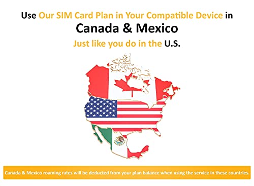 SpeedTalk Mobile Smart Watch SIM Card, Unlimited Minutes Talk & 500MB Data for 4G LTE GSM Smartwatches | 3 in 1 Simcard | 30 Days Service | USA Canada Mexico Roaming