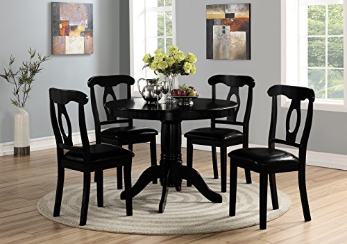 Angel Line Lindsey Dining Set, Black