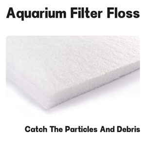 LTWHOME Value Pack of Large DIY Poly Coarse Fine Foam Filter Pads Set for Aquarium Pond(Pack of 7)