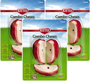 kaytee combo chews apple slices, 9-pack